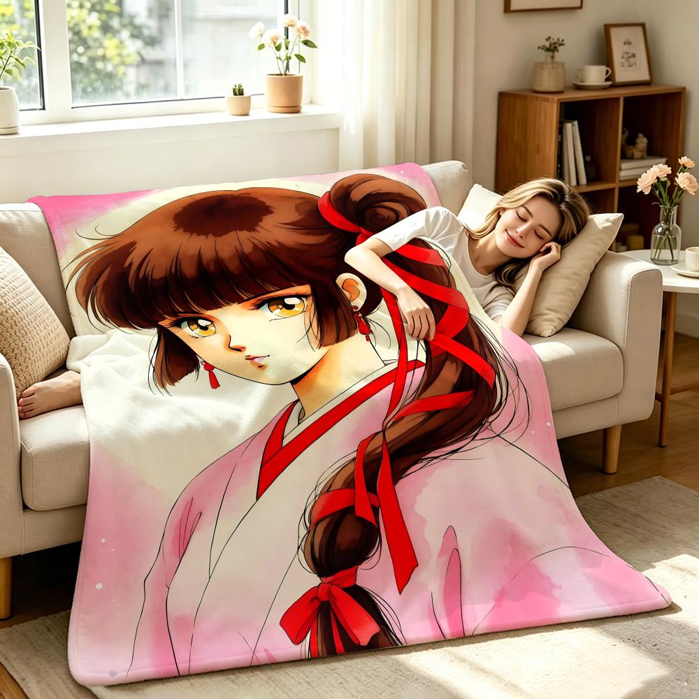 Vampire Princess Miyu Throw Soft Warm Flannel Throw Blanket, Multi-use for Sofa Bed Office Nap 75X95CM