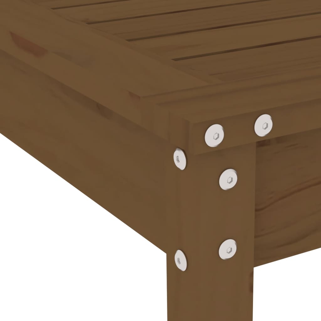 3 Piece Garden Bistro Set Honey Brown Solid Pine Wood