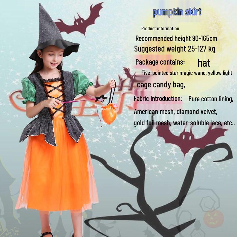 Kinder Anime Cosplay Hexe Halloween Kostüm Set