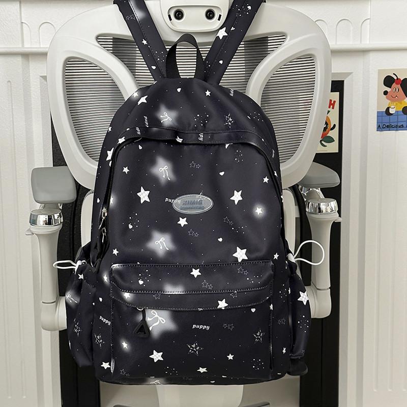 

Cartoon Star Girls Backpack With Large Capacity For School And Travel чёрный