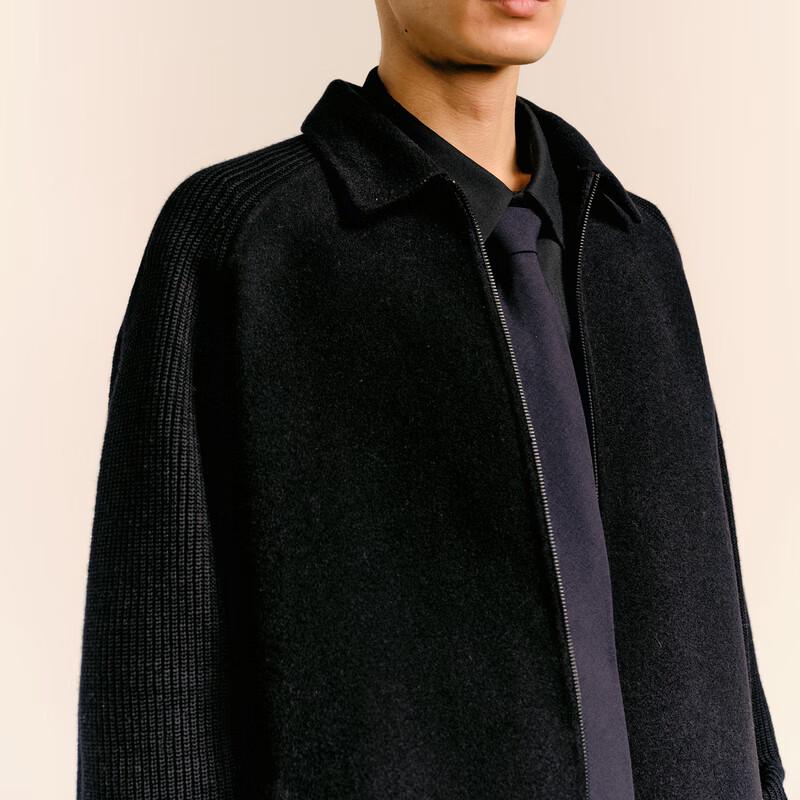 CROQUIS Men's 2024 Winter Wool Blend Lapel Coat