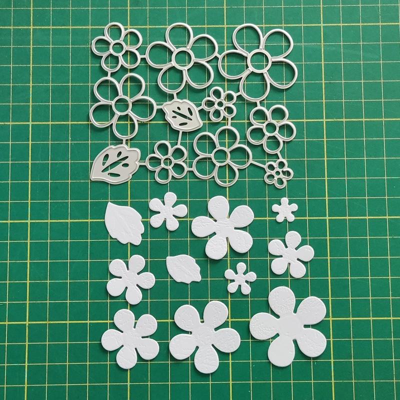 Floral Die Cuts Petal Embossing Cutting Dies Templates for Kid Birthday Card Making DIY Scrapbooking Album Paper Crafts