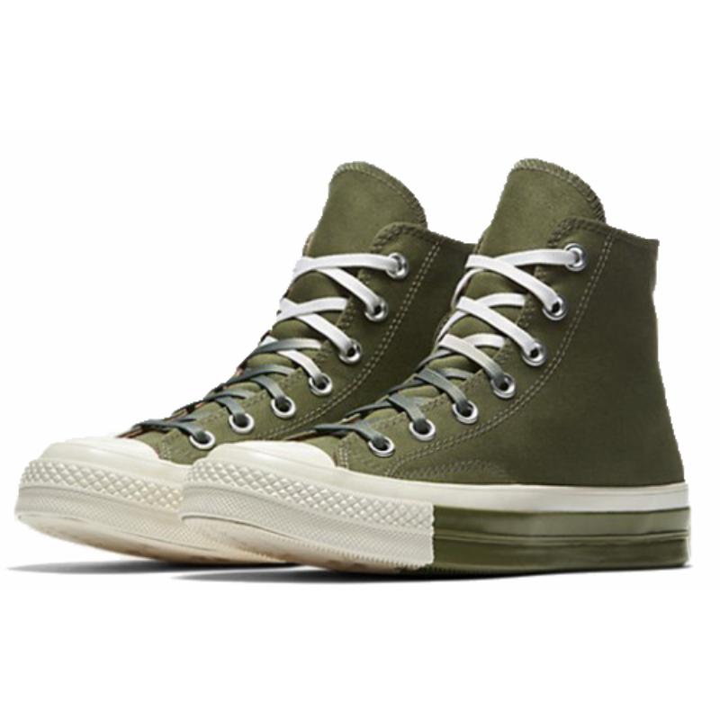Converse 1970s Hi Round-toe Lace-up High-Top Espadrilles Unisex Army Green