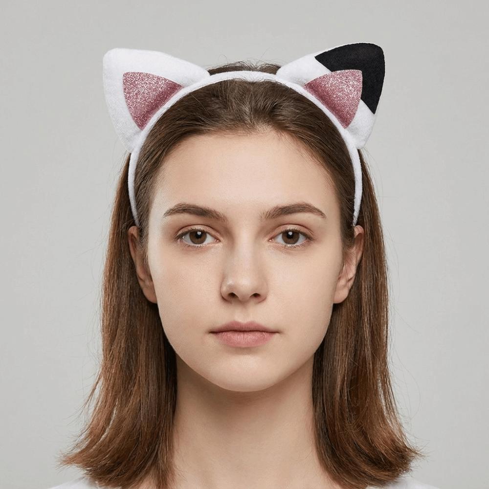 Korean Style Cat Ears Headband Thin Hair Hoop Funny Headwear  Gift