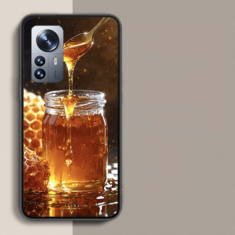 Golden Honey Dripping From Honeycomb Phone Case For Redmi Note 15 Pro 5G 14 13 12 Pro Plus 11 11T 11E 11S 10 Pro 10S 9 9S Cover