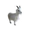Simulation Goat Plush Toys Cute Goat  Figurine Ornament Goat Plush Doll  Yard