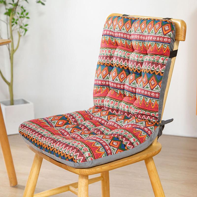 

Bohemia Style Pattern Seat Cushion With Thickened Polyester Filler For Living Room And Office Comfort 45x42x33cm
