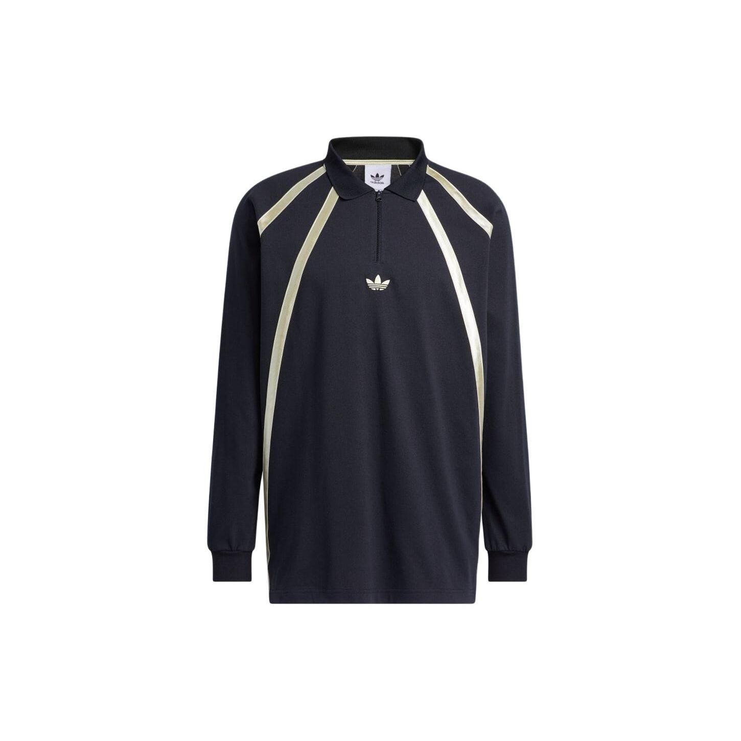 

Adidas Men Rugby Long Sleeve Polo Shirt Classic Black Regular Fit Asia Sizing Casual Lifestyle Top IR6377 M