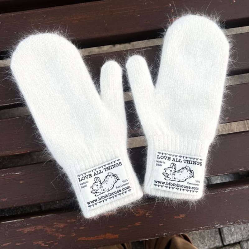 BiBiBl HOUSE [Angora/Wool] Lovely Wool Knit Gloves