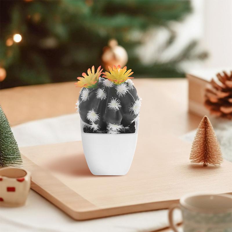 Artificial Succulents Bonsai Plants Mini Succulents Simulation Evergreen Cactus Indoor Shelf Bedroom Sill Office Home Decoration