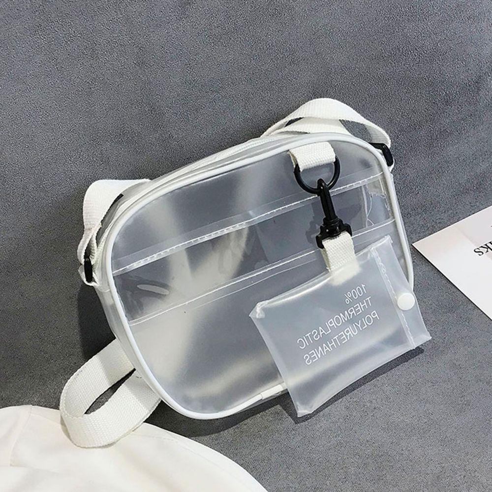 Holder All-match Handbag Crossbody Bag Women Shoulder Backpack Korean Style Bag Transparent Bags