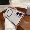 Case for HONOR 90 lite Clear Magnetic Casing Electroplated Lens Frame Phone Cover