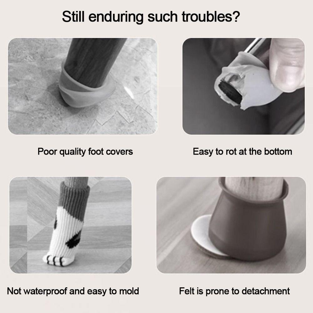 Anti Slip Anti-Silent Foot Pads Self-adhesive Table Leg Protection New Foot Cover  Furniture