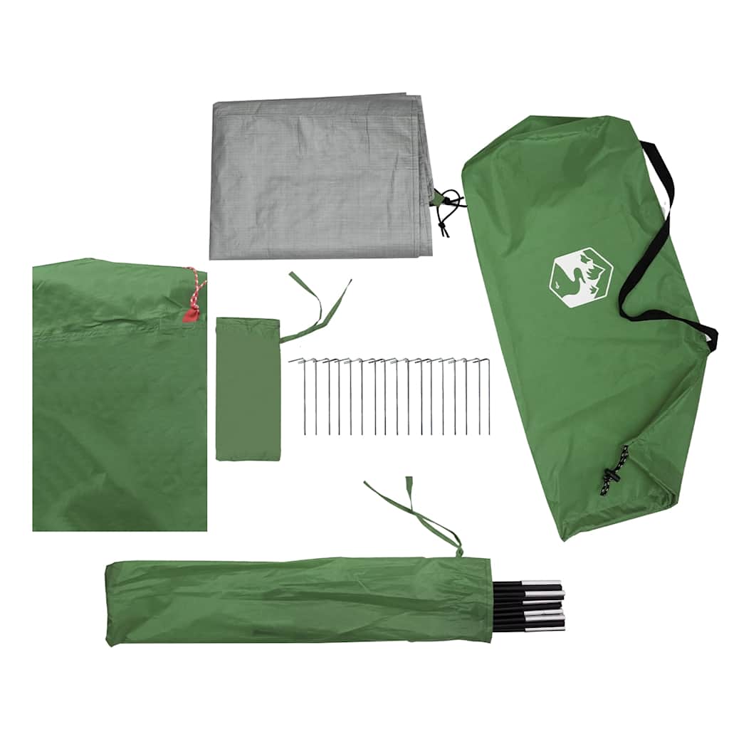 Family Tent for 6 Persons Green Waterproof