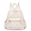 Bag Women's Plaid Backpack Summer New Women's Backpack ins Trend Embroidery Thread Rhombus Student Backpack