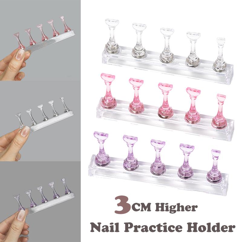 Acryl Magnetischer Nagel-Display-Ständer Falsche Press-On-Nägel Halter Maniküre-Rack Für Anfänger DIY