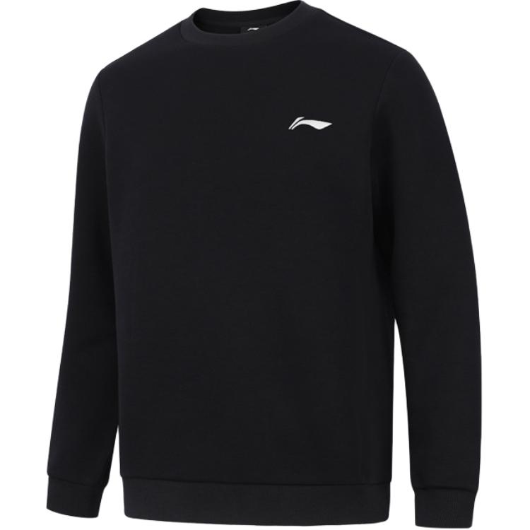 Li Ning Sports Lifestyle Series Loose Fit Crew Neck Long Sleeve Sweatshirt Men sweatshirt AWDTA37-1