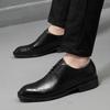 Men's Shoes Brock Carved Leather Shoes Men's First Layer Cowhide Men's Business Dress Derby Shoes Casual Small Leather Shoes