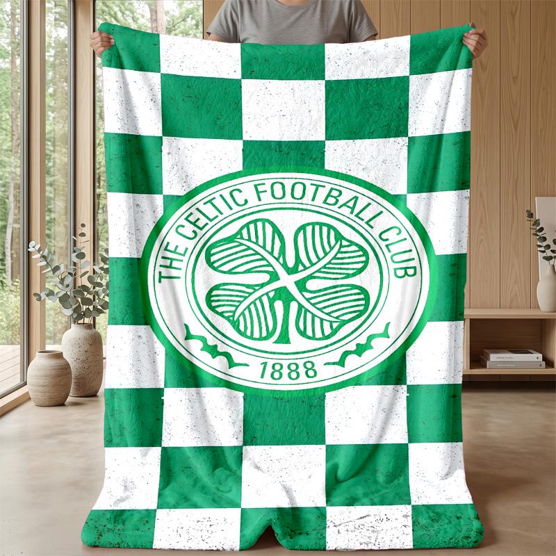 Celtic FC Theme Blanket Soft Flannel Fleece Blanket Warm Lightweight Throw Blanket for Home Sofa Bed