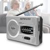 AM FM Radio Pocket Radio AM FM Transistor Radio DSP Chip Portable Pocket Mini Radio with Loudspeaker Headphone Jack Silver Gray