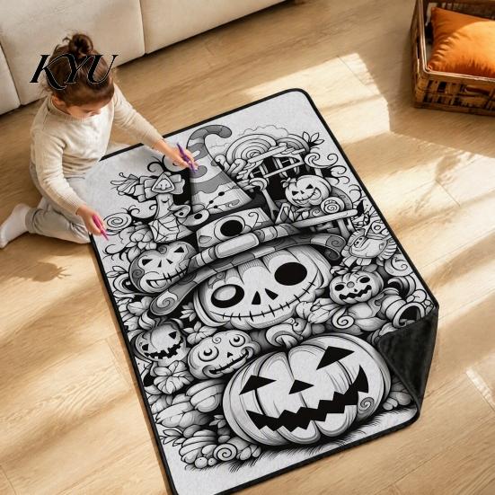 Einzigartige Geburtstagsgeschenke für sie Halloween DIY Maldecke mit 24 Stiften, Gestalte deine eigene Decke, Dekorative Wohnzimmerdecke, Geist Kürbis