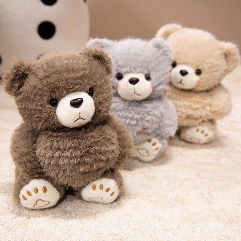 Niedliche niedliche Kätzchenpuppe Plüschtier Herz Bär Teddybär Puppe Kinderbegleiter Beruhigungspuppe