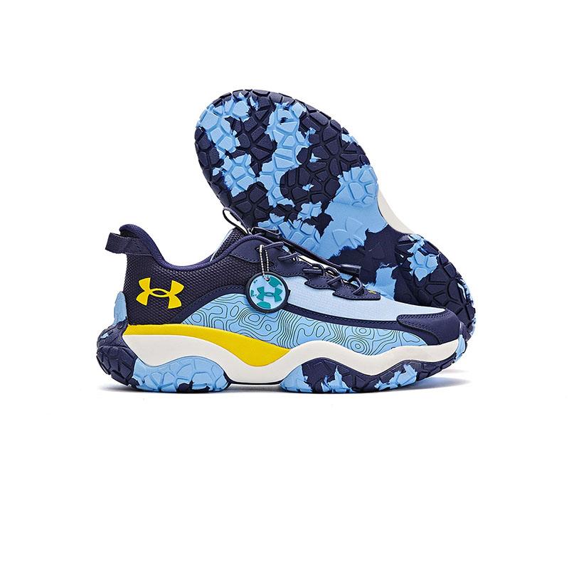 Under Armour Fashionable Casual Sports Versatile Breathable Kids Running Shoes Kids Sneakers Blue 2431503LS