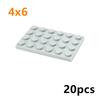 20pcs Compatible Assembles Particles 3032 4x6 Base Board Building Blocks Thin Figures Bricks Parts DIY Educational Tech Toys