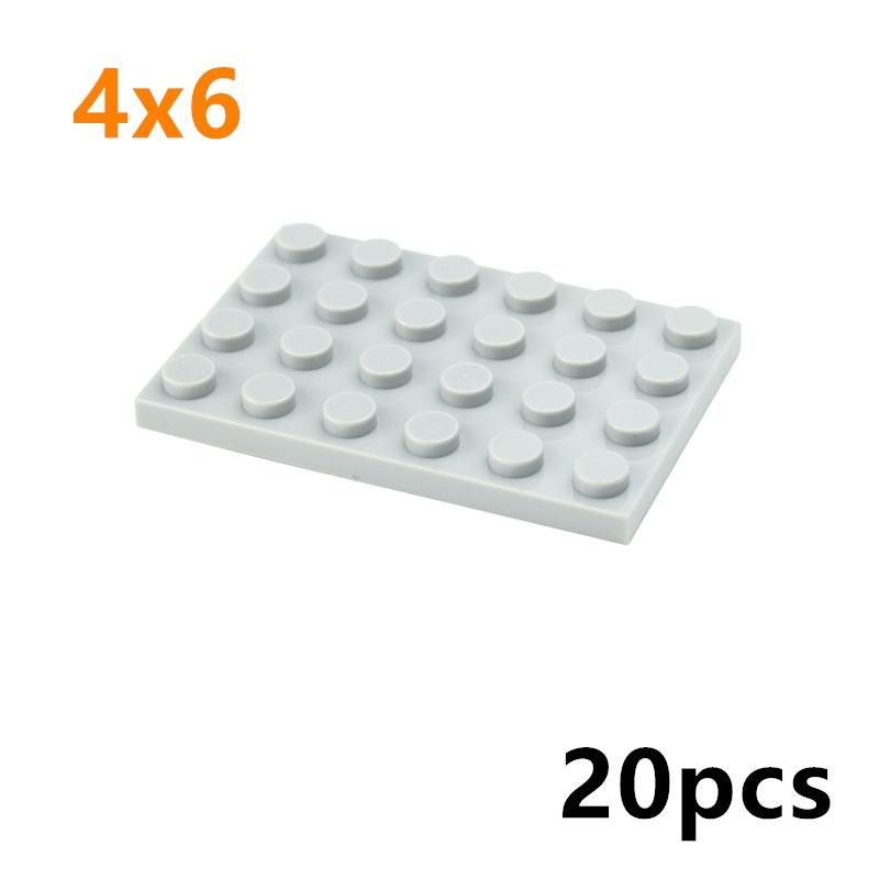20pcs Compatible Assembles Particles 3032 4x6 Base Board Building Blocks Thin Figures Bricks Parts DIY Educational Tech Toys