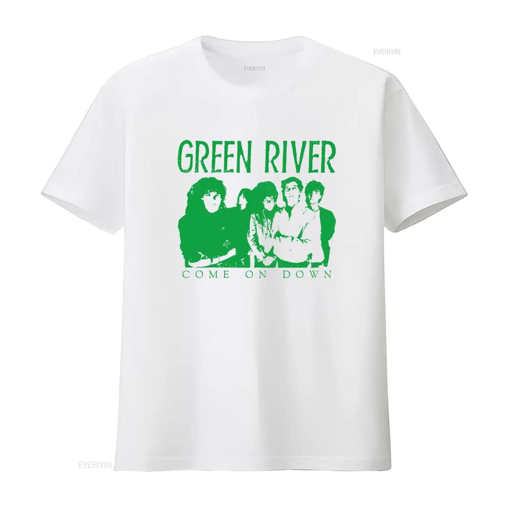 Green River Come on Down Vintage Rock Band T Shirt Made To Order High Quality Print Perfect for Music Fans vintage Washed