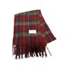 Christmas Red Plaid Retro Scarf for Women Winter Korean Style All Match Scarf To Keep Warm New Year Couple Style Imitation Cashmere Scarf