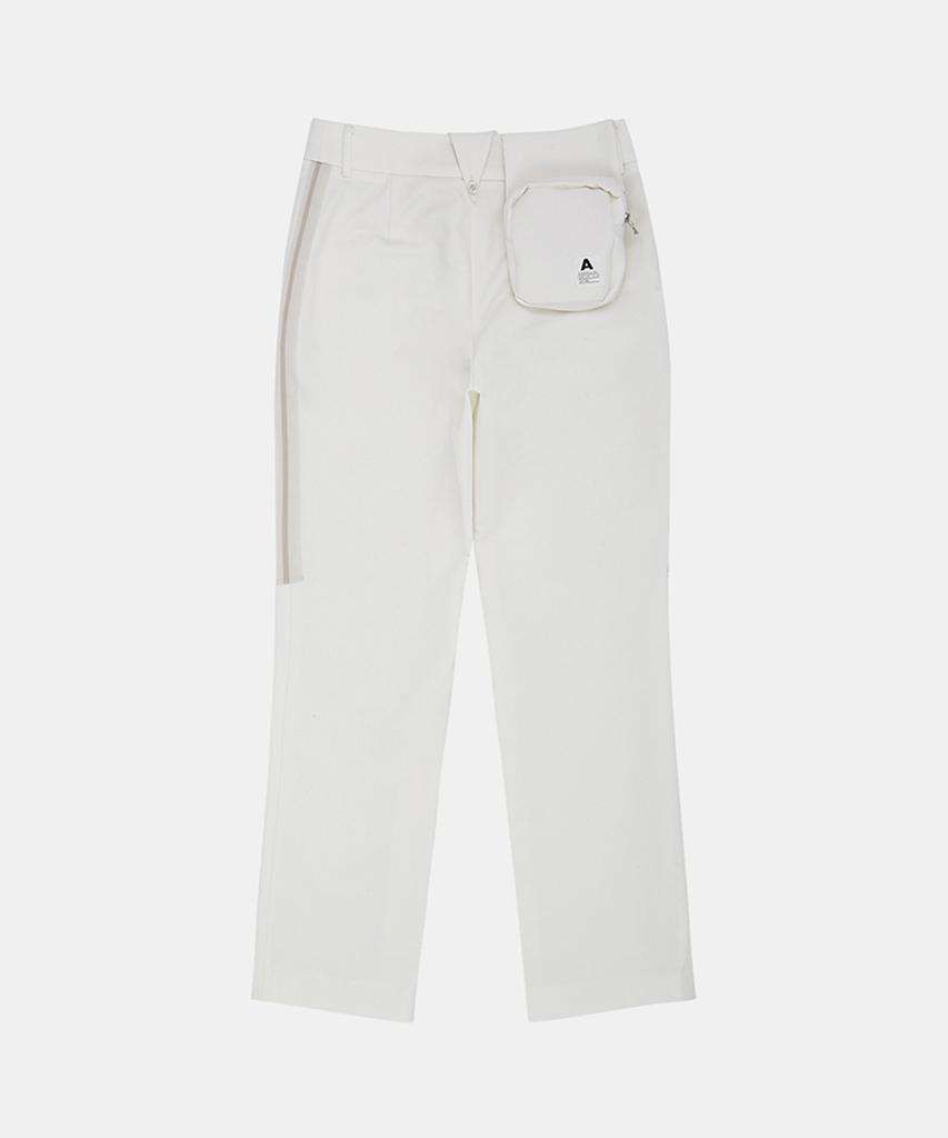 AVEN Pocket Sideline Bootcut Pants White