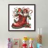 Kit Punto Croce di Natale Ricamo Completo Filo di Cotone Ecologico 11CT Contato 40x40cm