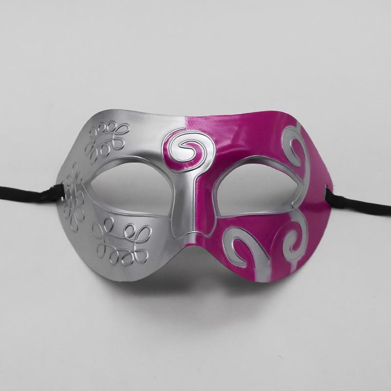 Halloween Mask Plastic Dual Color Carved Headpiece For Costume Party And Theatrical Performance