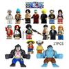 One Piece Pirate King Collectible Toy Set Shanks Whitebeard Ace Sabo Nightmare Luffy And Monkey D. Luffy Building Blocks