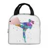 Karate Fighter Girl Insulated Lunch Bag for Women Children Portable Food Boxes Thermal Lunch Box Tote