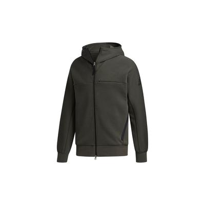 O1 Htt Music Logo Lässige Sport-Kapuzenjacke Herren Oberbekleidung Tief-Erde-Braun FM9387
