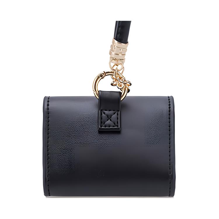 New Palladium Polyurethane Earphone Case Storage Bag Unisex Black Oyster PD0306-033