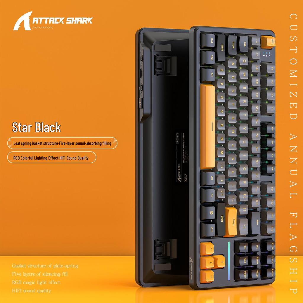 Attack Shark X87 Three-Mode Wireless Bluetooth Mechanical Gaming Keyboard