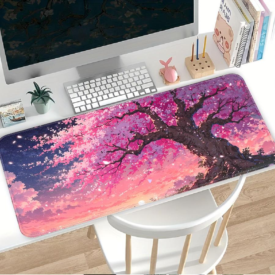 Romantic Tree Waterproof Mouse Pad Game Console Pad Computer Laptop Pad office Pad Desk accessories Keyboard Mouse Pad