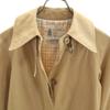 LONDON FOG 70s 80s Vintage Stainless Collar Coat 4 Beige Women Used