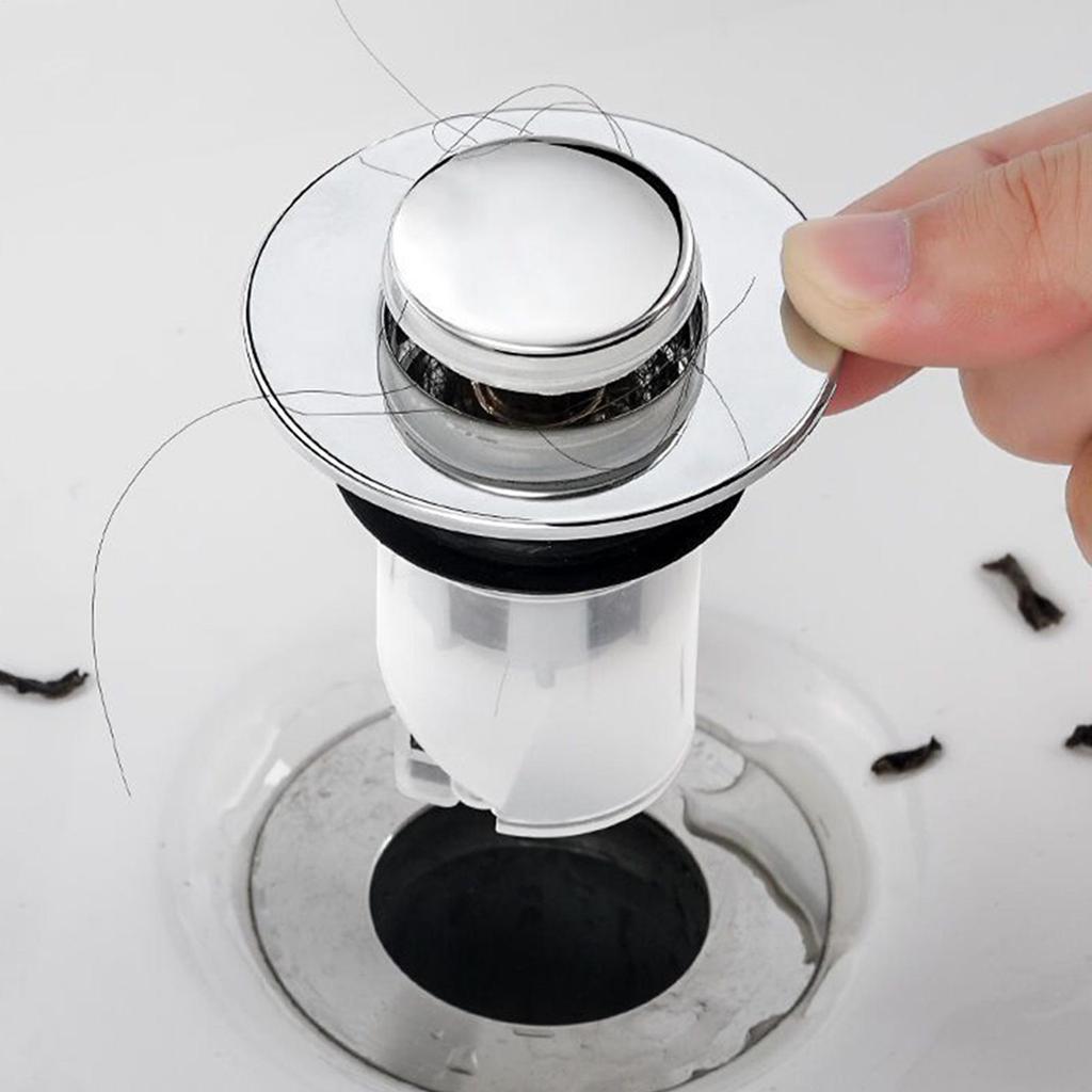 Sink Drain Stopper Anti-Clog Hair Catcher Pop-Up Sink Strainer For Kitchen Home Bathroom Bathtub Hair Garbage Disposal Tub