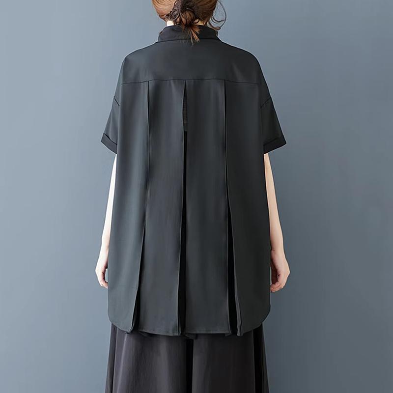 Xitao Unregelmäßiges einreihiges Hemd ZMY1058