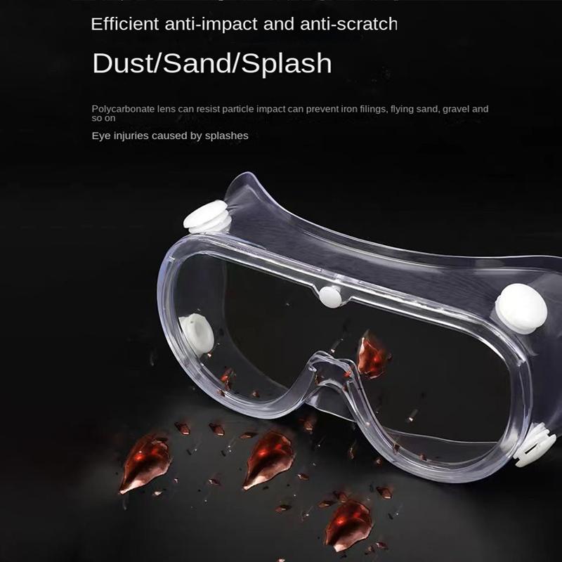 1/2PCS Clear Safety Goggles for Men Women Eye Protection Anti Dust Glasses Cycling Moto Dust-proof Eyewear