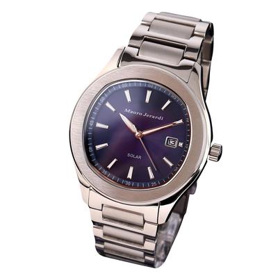 Steel 3 ATM Water [Mauro Gerardi] Solar-powered, All-stainless Wristwatch, Resistant, Men's MJ053-2