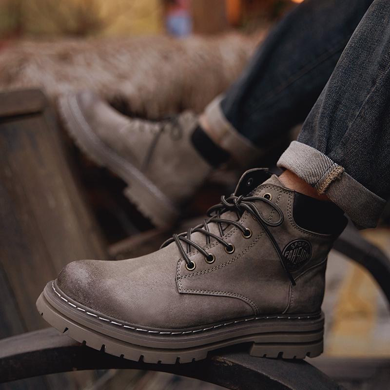 Модные нескользящие повседневные базовые ботинки — фото 4