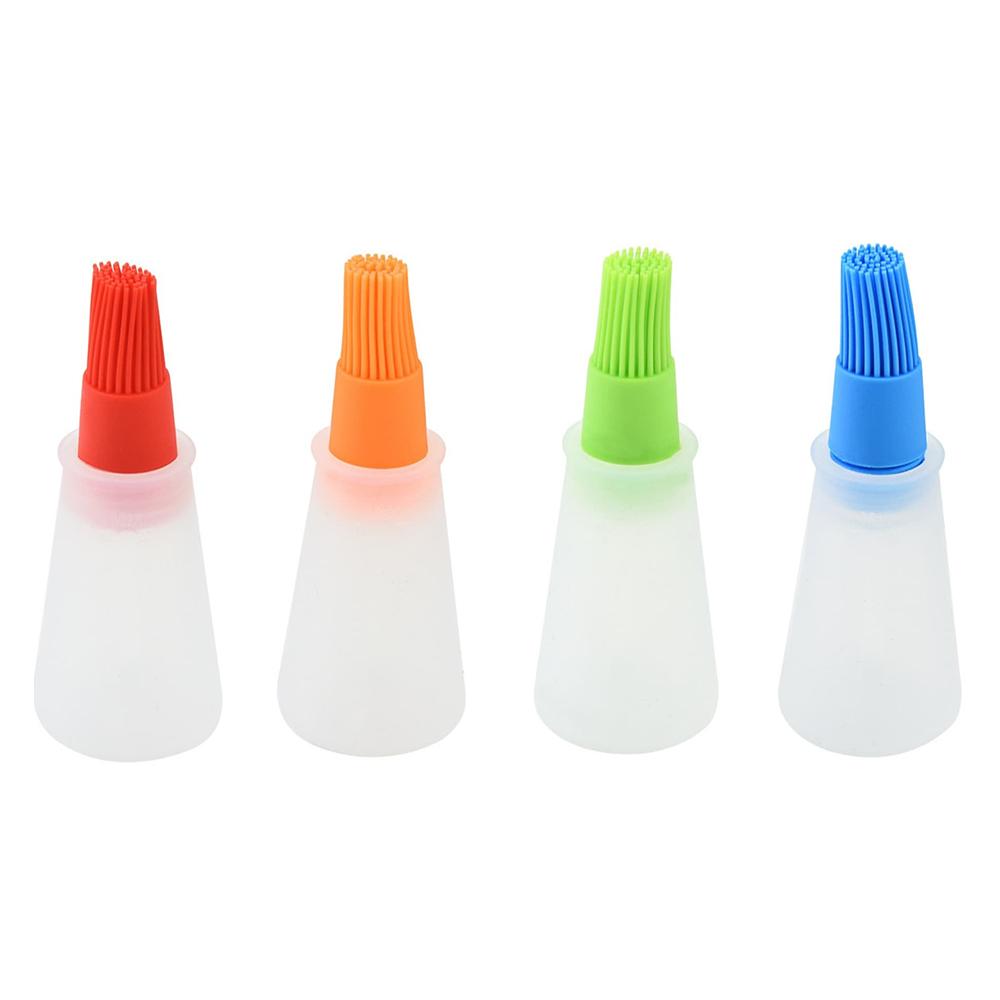 Portable Practical and Attractive Brush Oil Bowl Brush for Oiled Takoyaki BBQ Cooking Silicone Basting Brush Kitchen BBQ Tools