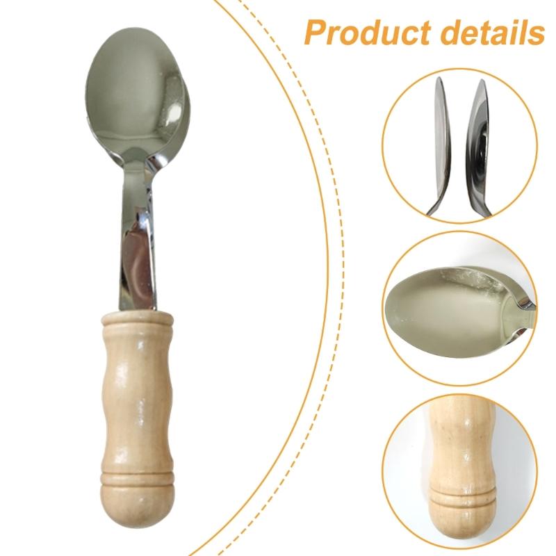 Irish Musical Spoons Wood Handle Percussion Musical Spoons Instrument Castanets Spoon Percussion Instrument Enduring