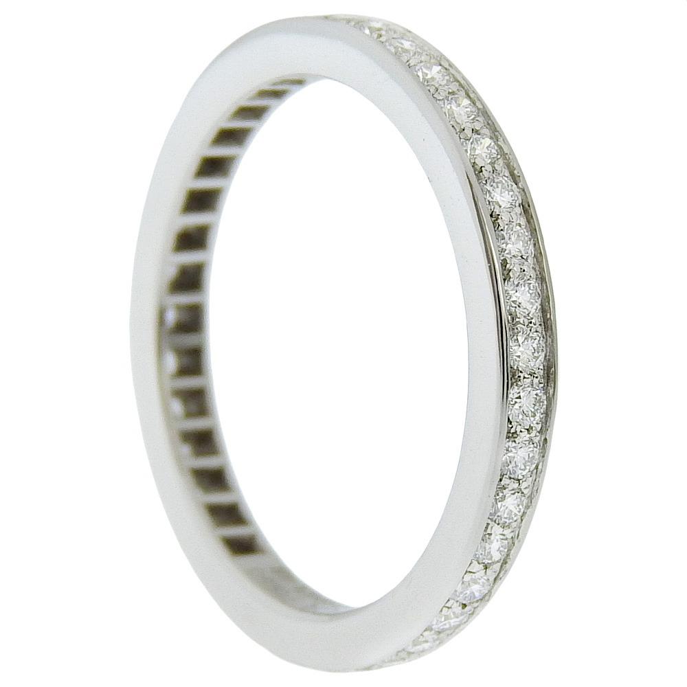 Van Cleef & Arpels romance full eternity ring Ring Pt950Platinum #4.5(US Size) 2.5g Women Used