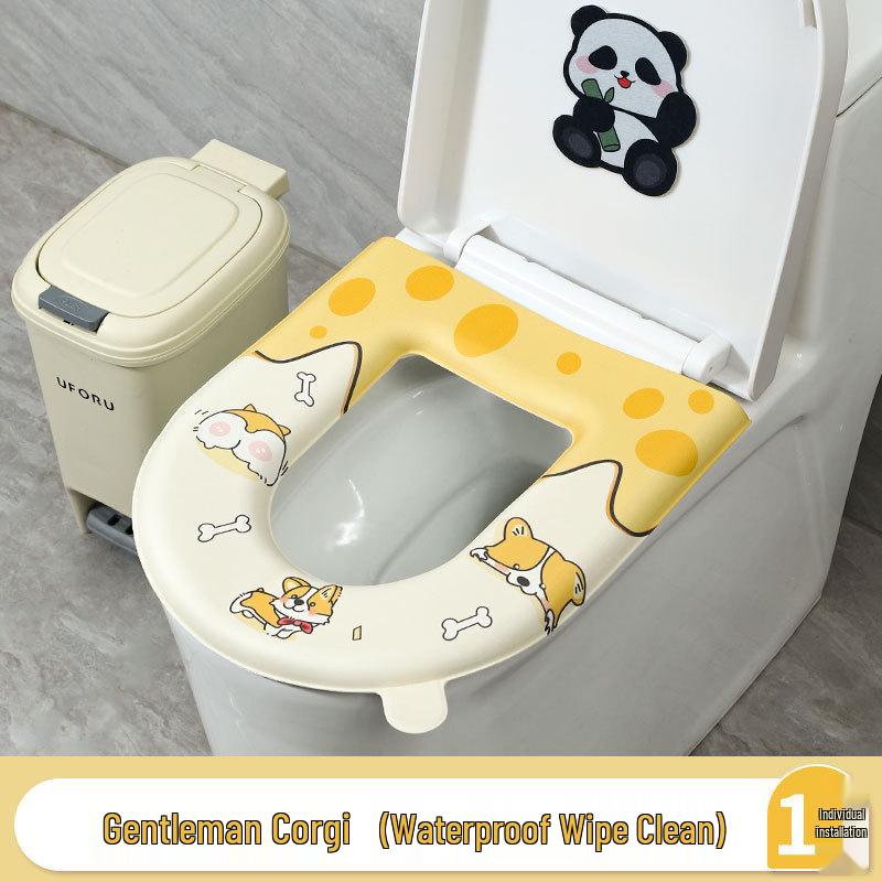 

Водонепроникна універсальна подушка для сидіння унітазу з ЕВА - Милий, всесезонний килимок для унітазу 2025